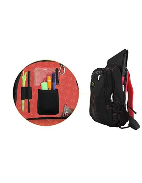 Keepout, mochila gaming bk7gxl 17'', Negro/Rojo BK7RXL kiwiku.com