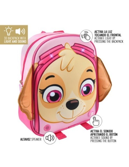 Cerdá, Mochila infantil luces paw patrol , Color Rosa 2100002164 kiwiku.com