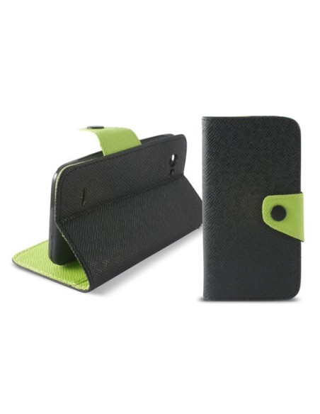 Funda folio ksix para bq aquaris 4,5 standing negra B0320FU20 kiwiku.com
