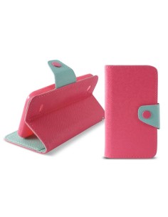 Funda folio ksix para bq aquaris 4,5 standing rosa B0320FU20R kiwiku.com
