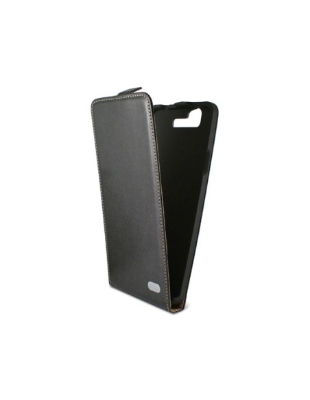 Ksix B0337FU90 - Funda con tapa para bq Aquaris 5.7, negro: Kiwiku.com: Electrónica