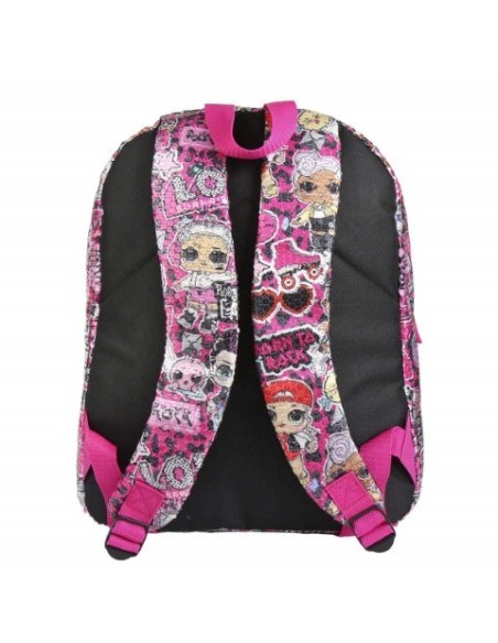 Cerdá, Mochila casual lentejuelas lol, Color Fucsia 2100002566 kiwiku.com