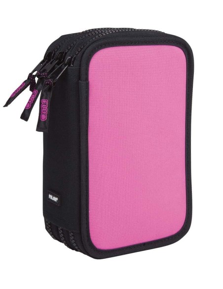 Milan, Plumier de 3 pisos con contenido, Rosa 081364CFP kiwiku.com
