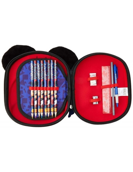 Cars, Plumier triple 3d mickey, Color Rojo 2700000211 kiwiku.com