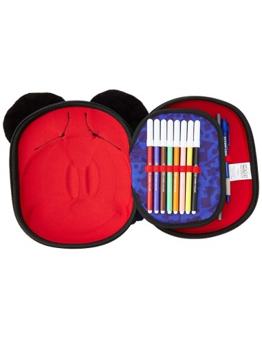 Cars, Plumier triple 3d mickey, Color Rojo 2700000211 kiwiku.com