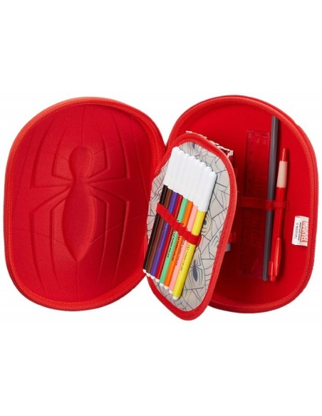 Cars, Plumier triple 3d spiderman, Color Rojo 2700000212 kiwiku.com