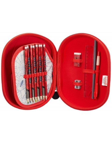 Cars, Plumier triple 3d spiderman, Color Rojo 2700000212 kiwiku.com