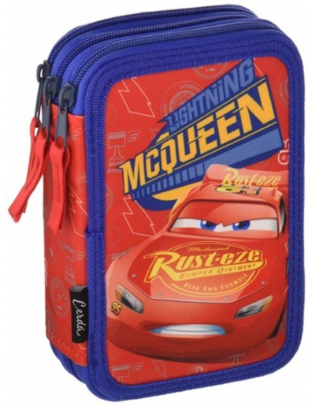 Cars, Plumier triple giotto cars 3, Color Rojo 2700000235 kiwiku.com