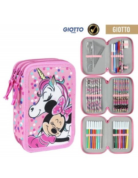 Cerdá, Plumier triple giotto minnie, Color Rosa 2100002500 kiwiku.com