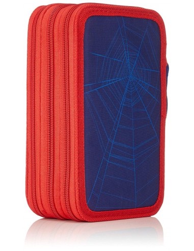 Spiderman, Plumier triple giotto, Color Azul Marino 2700000237 kiwiku.com