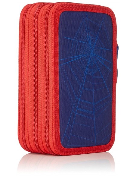 Spiderman, Plumier triple giotto, Color Azul Marino 2700000237 kiwiku.com
