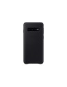 Funda de cuero samsung, para samsung galaxy s10, color negro