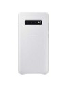 Funda de cuero samsung, para samsug galaxy s10plus, color Blanco