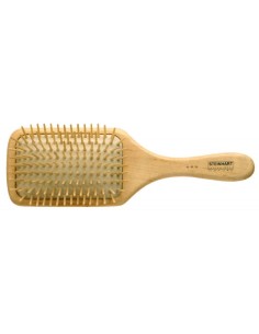 Eurostil, cepillo con mango de madera cuadrado grande