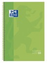 Oxford, Pack de 5 libretas perforadas con espiral, Verde