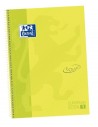 Cuaderno microperforado A4 con tapa dura, Color Amarillo
