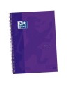 Cuaderno microperforado A4 con tapa dura, Color lila