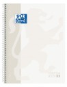 Oxford, libreta A4 con espiral y tapa dura, Blanco.