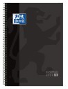 Oxford, Cuaderno con espiral y tapa dura, Negro