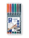 Staedtler, Rotulador permanente lumocolor 317m 6ud