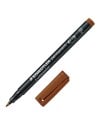 Staedtler, Rotulador permanente punta f 0.6mm, Marrón