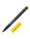 Staedtler, Rotulador permanente punta f 0.6mm, Amarillo