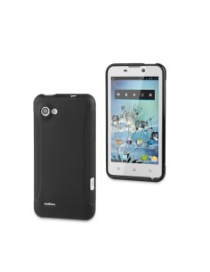 Kiwiku.com: Muvit MUSKI0181 - Funda minigel para bq Aquaris 4.5, negro - Electrónica