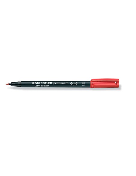 Staedtler, Rotulador permanente lumocolor 313s, Rojo 313-2 kiwiku.com