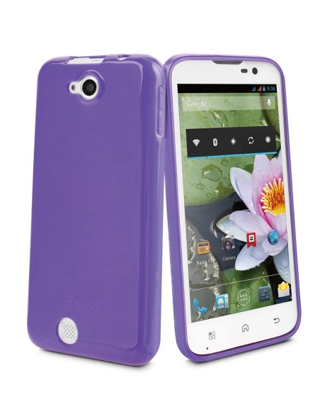 funda minigel lila bq aquaris 5" muvit