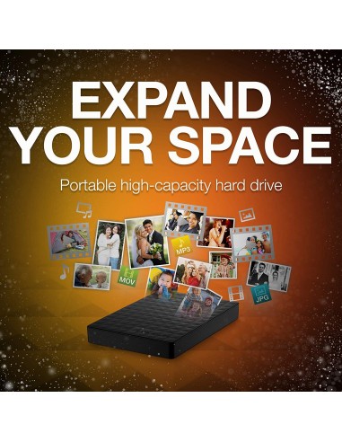 Seagate Expansion STEA1000400 - Disco duro externo portátil de 1 TB 2.5" USB 3.0 Negro