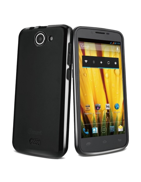 funda minigel negra bq aquaris 5" hd muvit