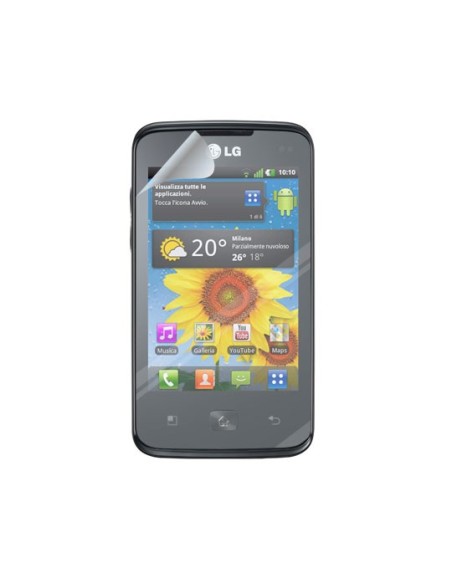 Protector de pantalla para lg optimus hub (2 unds)