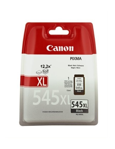 Canon PG-545XL - Cartucho de tinta para impresoras (Negro, 15 ml, 400 páginas, Ampolla)