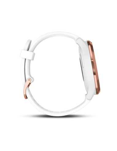 Garmin, Reloj inteligente vivomove HR Sport, oro rosado y blanco S/M 010-01850-02 kiwiku.com