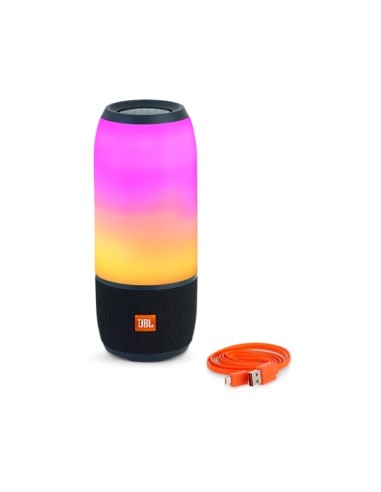 Jbl, pulse 3 negro altavoz portátil 20w bluetooth resistente al agua luces personalizables 360º  kiwiku.com
