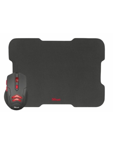Trust, Kit gaming ziva ratón + alfombrilla  21963 kiwiku.com