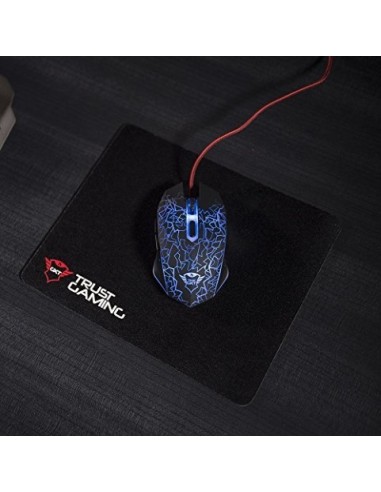 Trust, Raton usb gaming bundle gxt783 izza + alfombrilla  22736 22736 kiwiku.com