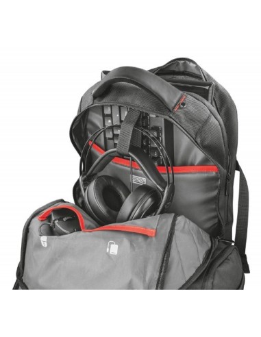 Mochila trust gxt 1250 hunter gaming backpack para portatil de hasta 17.3"   kiwiku.com
