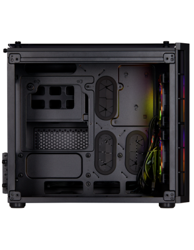 Corsair, Caja Micro-ATX Crystal Series 280X RGB con cristal templado, Negro CC-9011135-WW kiwiku.com