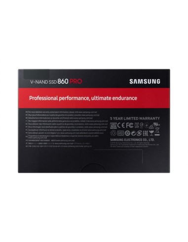 Disco duro solido ssd samsung 860 pro basic 1tb 2.5 sata MZ-76P1T0B/EU kiwiku.com