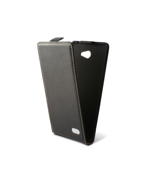 Funda con tapa ksix para xperia m2 negra B3452FU90 kiwiku.com