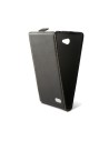Funda con tapa ksix para xperia m2 negra