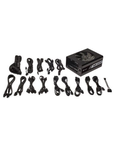 Corsair, HX Series™ HX1200: Fuente de alimentación completamente modular certificada 80 PLUS® PLATIN CP-9020140-EU kiwiku.com