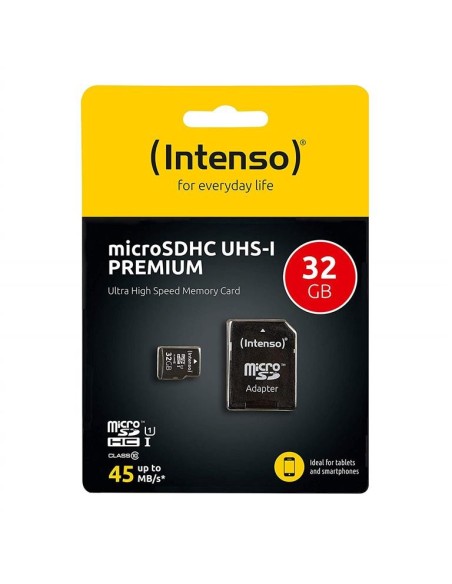 Intenso 32GB microSDHC - Tarjeta de memoria Premium Class 10 UHS-I 3423480 kiwiku.com