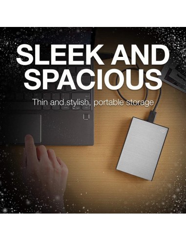 Seagate - Disco duro externo Backup Plus Slim 2 TB Plata STHN2000401 kiwiku.com