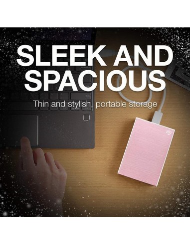 Seagate - Disco duro externo Backup Plus Slim 2 TB Rosa STHN2000405 kiwiku.com