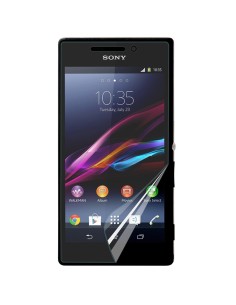 set de dos protectores de pantalla sony xperia m2 made for xperia