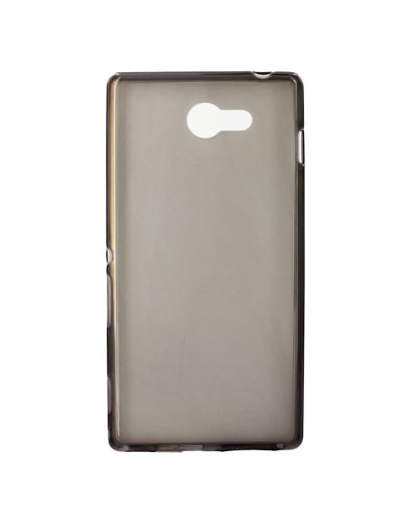 funda minigel negra humo sony xperia m2 made for xperia