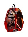 Mochila adaptable carro polyester 30x41x8 cm. star wars