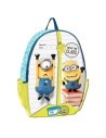 Mochila escolar polyester 25x31x7 cm. minions